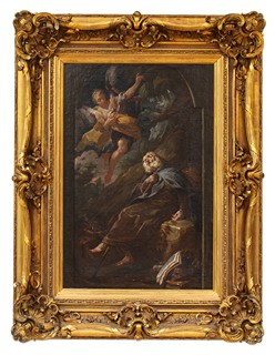 Anton Kern (1709 - 1747) - Svatý Antonín Abbás s andělem