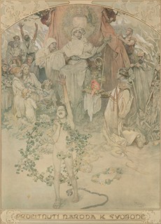 Alfons Mucha (1860 - 1939) - Procitnutí národa k svobodě