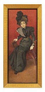 Karel Šimůnek (1869 - 1942) - Dáma v černých šatech