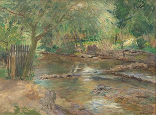 Oldřich Blažíček (1887 - 1953) - Krajina s potokem