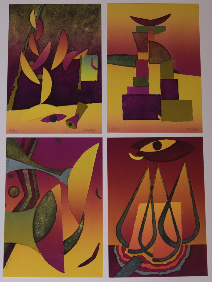 Jank Botec Jan Botek (1962-) - Konvolut čtyř grafik - OCTOBER AUCTION - PAINTINGS ...