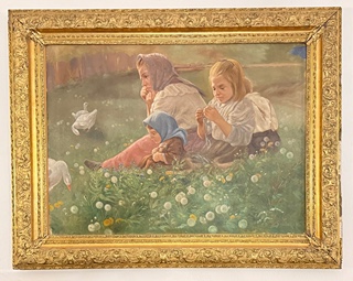 Karol Sovánka (1893 - 1961) - Děvčata na louce