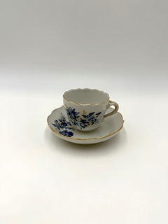 Míšeňský porcelán - Šálek s podšálkem