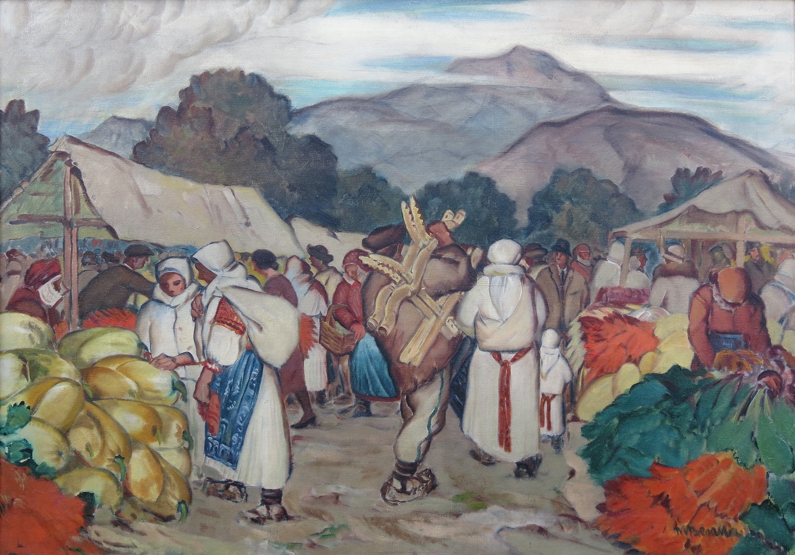 Martin Benka - Na trhu pod horami