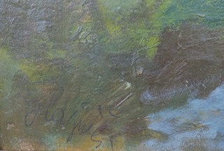 Oldřich Blažíček - V polích olejová skica