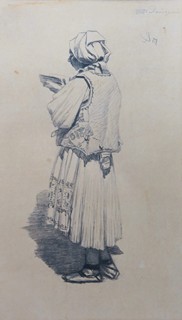 Jožka Úprka - Krojačka s knihou