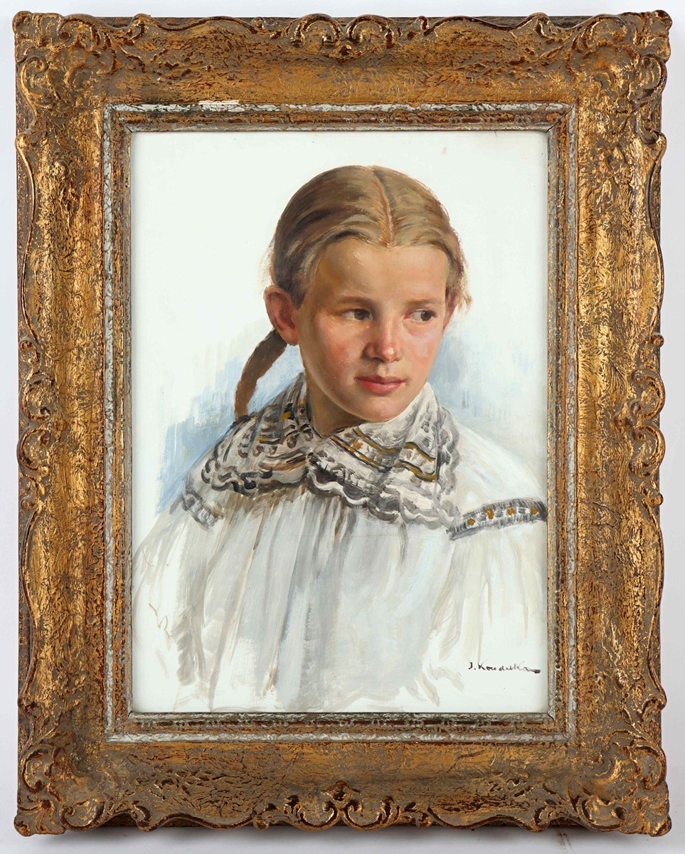 Josef (Joža) Koudelka (1877 - 1960) - Portrét dívky