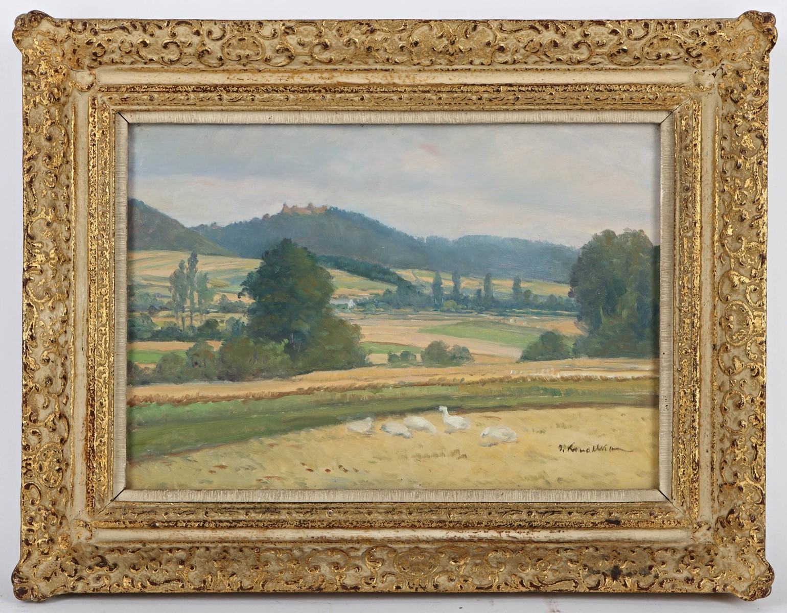 Josef (Joža) Koudelka (1877 - 1960) - Pohled na hrad Ronov