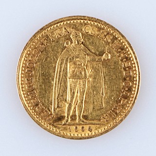 Zlatá mince: 10 koruna 1904