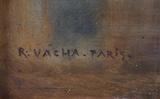 Rudolf Vácha (1860 - 1939) - Pařížanka v dešti