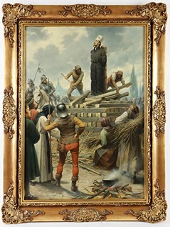 Josef Mathauser (1846 - 1917) - Upálení mistra Jana Husa