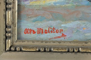 Otto Molitor (1889 - 1965) - Z kostela (Půlnoční v Kyjově)