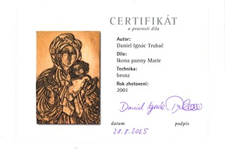 Daniel Ignác Trubač – Ikona Panny Marie