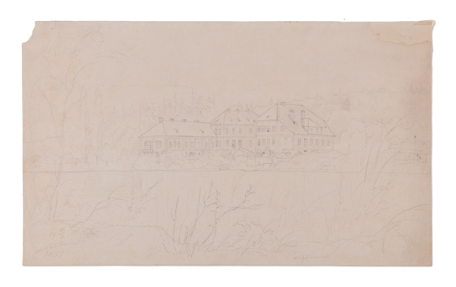 Eduard Herold (1820 - 1895) - Motiv z pražské Troji