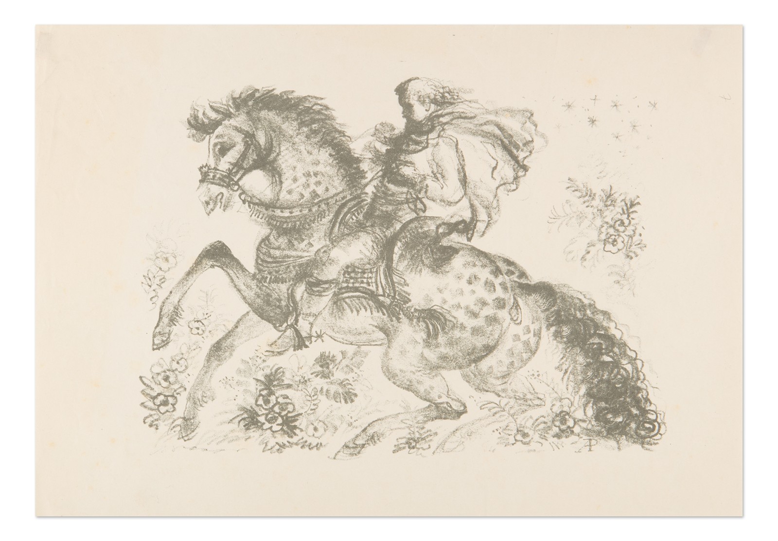 Antonín Procházka (1882 - 1945) - Pádící grošák s jezdcem