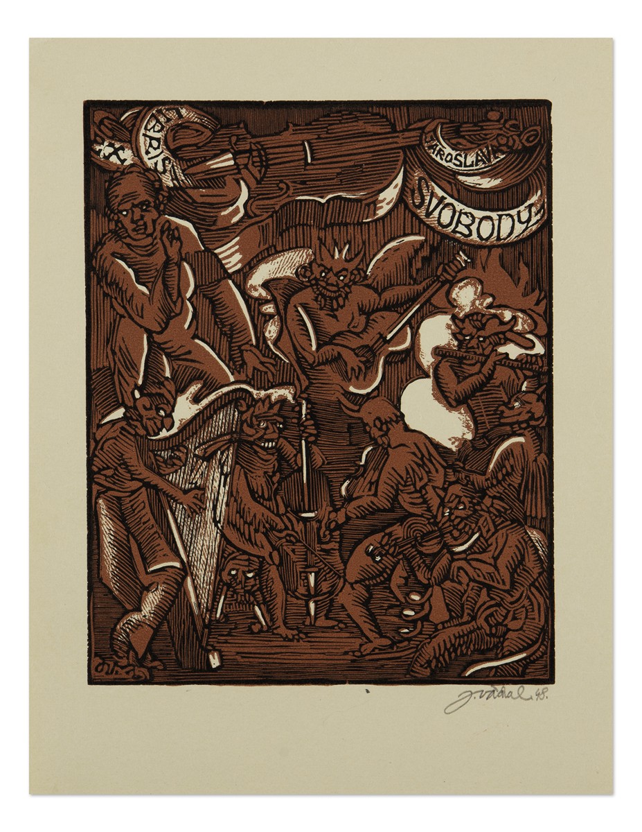 Josef Váchal (1884 - 1969) - Ex libris Jaroslava Svobody