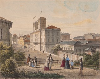 Karl Würbs (1807 - 1876) - Der Eisenbanhof in Prag