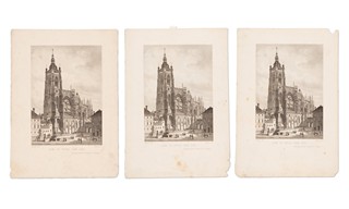 Karl Würbs (1807 - 1876) - Dom zu Prag von Süd