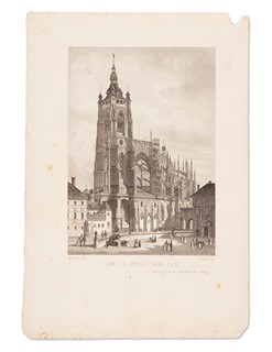 Karl Würbs (1807 - 1876) - Dom zu Prag von Süd