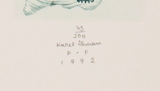 Karel Zeman (1949*) - Konvolut 9 grafický listů