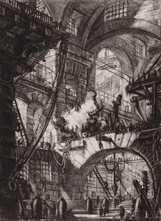 Giovanni Battista Piranesi (1720 - 1778) - Il fuoco fumante (velký list)
