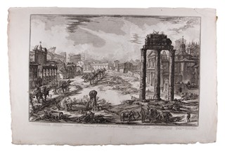 Giovanni Battista Piranesi (1720 - 1778) - Veduta di Campo Vaccino (velký list)