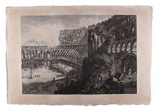 Giovanni Battista Piranesi (1720 - 1778) - Veduta interna del Colosseo (velký list)