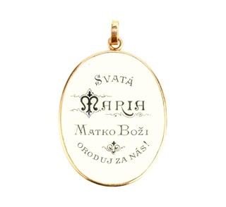 Starožitná Madonka ve zlatě