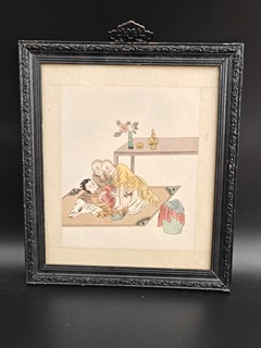 Kolorovaný erotický tisk