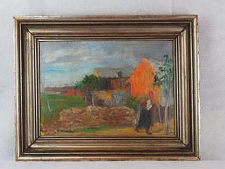Jaroslav Malínský (1897 – 1979) - U stavení