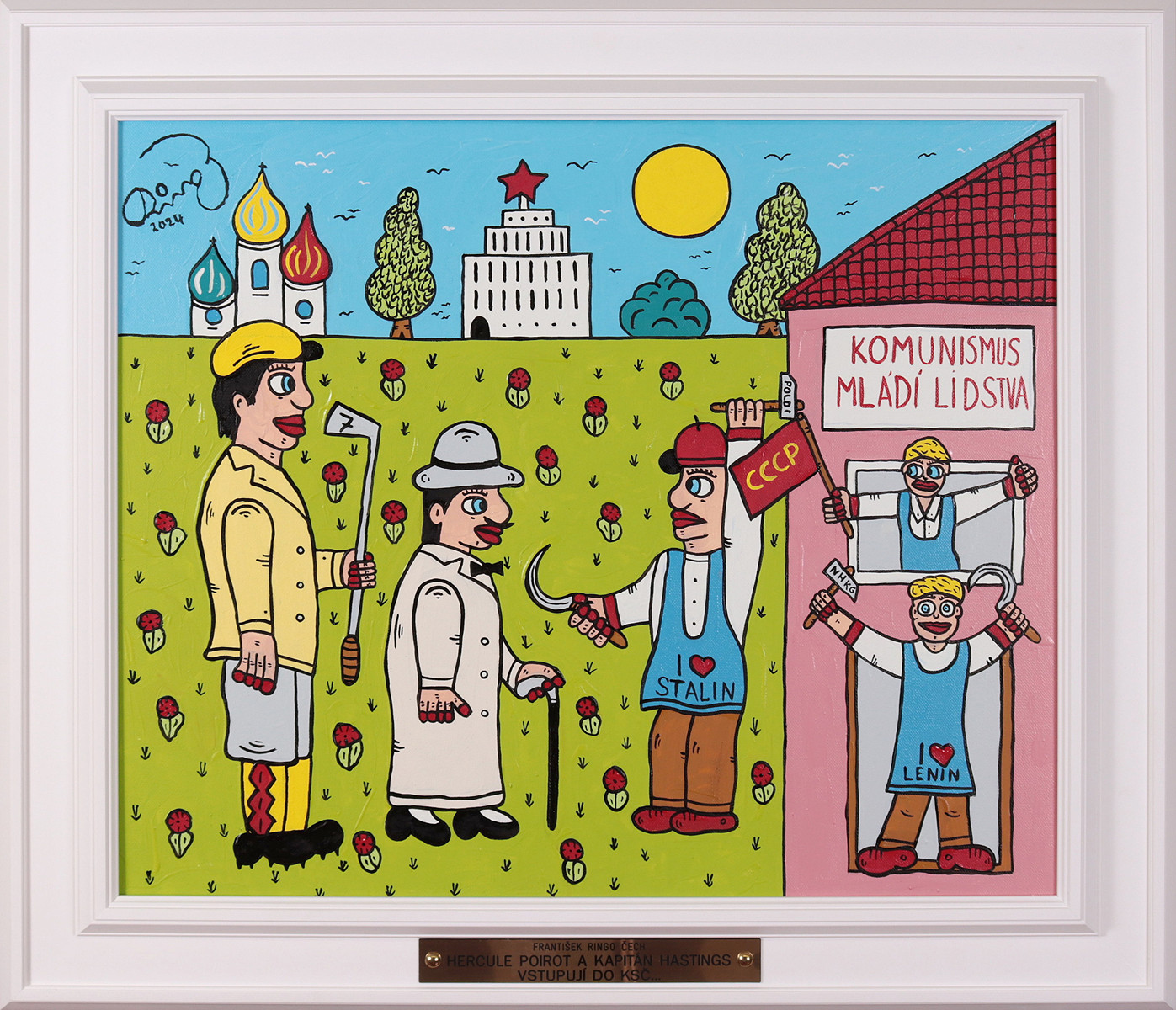 Ringo Čech (1943-) - Hercule Poirot a kapitán Hastings vstupují do KSČ