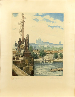 Emil Wänke (1901) - Pohled z Karlova mostu