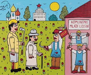 Ringo Čech (1943-) - Hercule Poirot a kapitán Hastings vstupují do KSČ