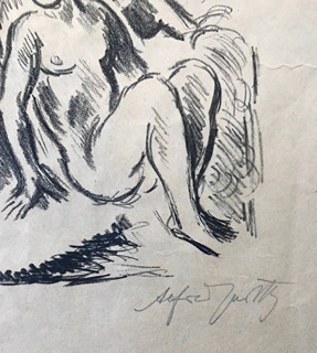 Alfréd Justitz (1879 - 1934) - Koupání