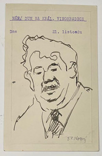Mokrý František Viktor (1892 - 1975) - Portrét a podpisy výtvarníků