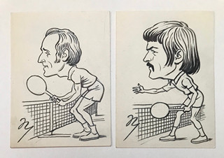 Niederle Marcel (1898 - 1990) - John Newcombe, Rod Laver
