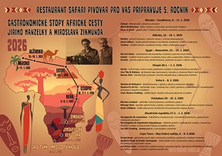 Dárkový poukaz Gastronomické stopy Africké cesty J. Hanzelky a M. Zikmunda