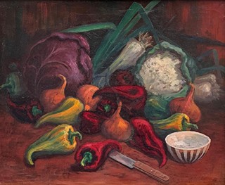 #11054 František Motyčka (1877) - Zátiší se zeleninou
