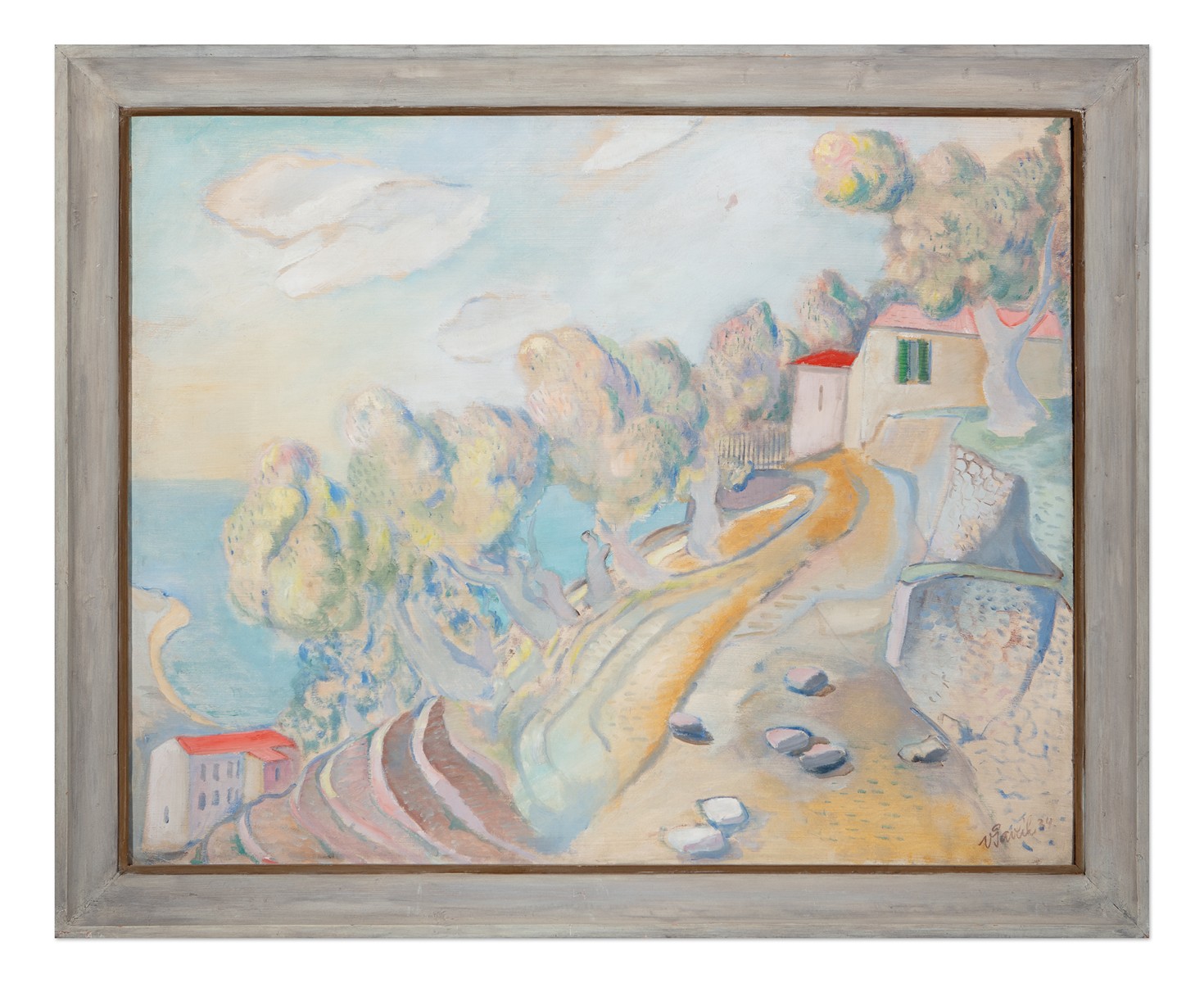 Václav Pavlík (1901 - 1966) - Mořská krajina u Monte Carla