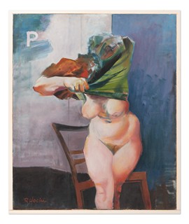 Rudolf Hocke (1938*) - Akt se židlí