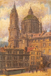 Josef Vaic (1884 - 1961) - Kostel sv. Mikuláše na Malé Straně