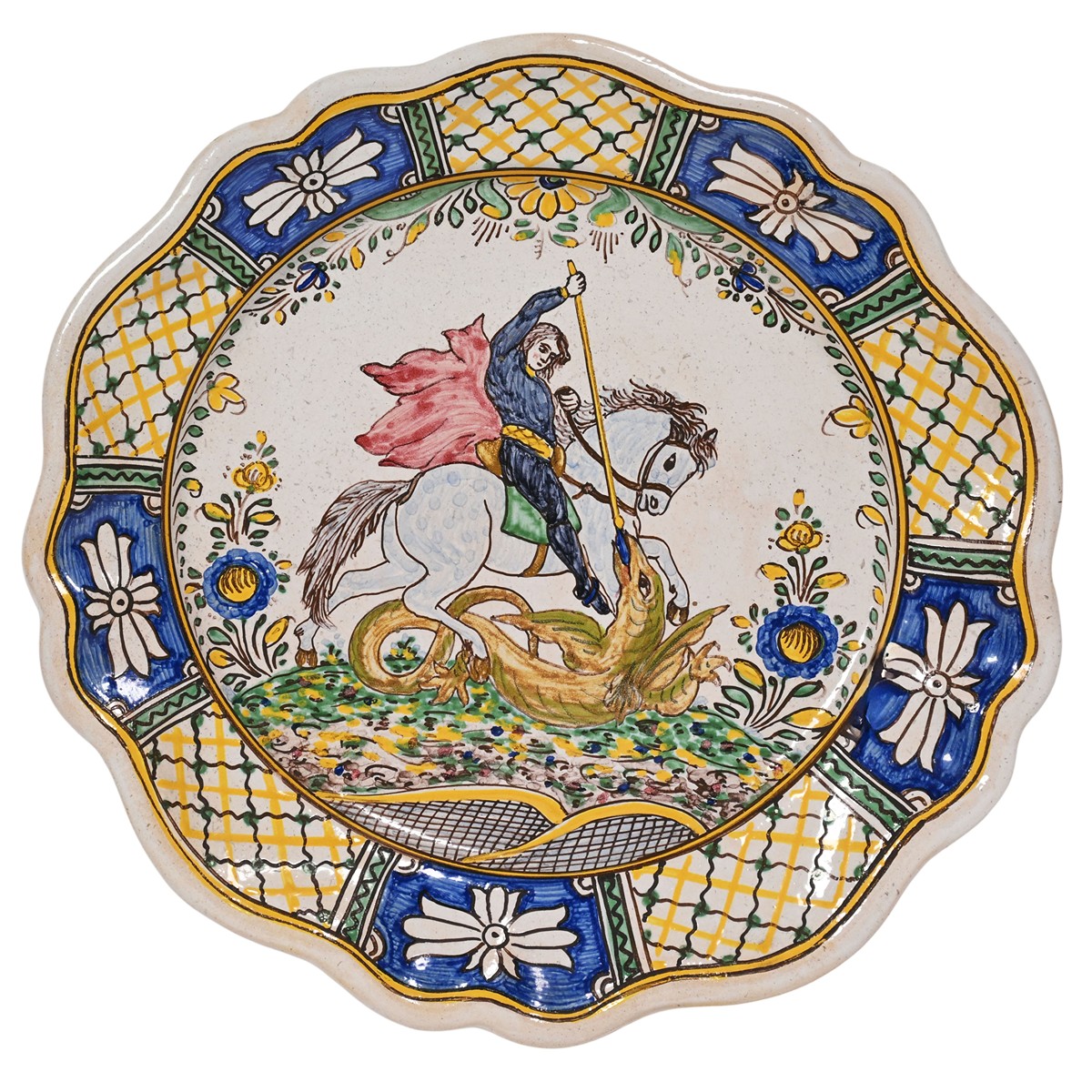 Ferdiš Kostka (1878 - 1951) - Talíř s motivem Sv. Jiří
