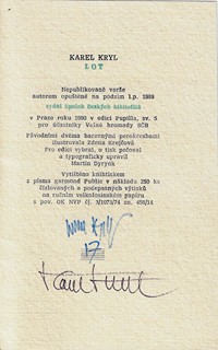 Karel Kryl (1944 - 1994) - Lot / Karel Kryl