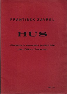 František Zavřel (1884 - 1947) - Hus / František Zavřel (podpis)