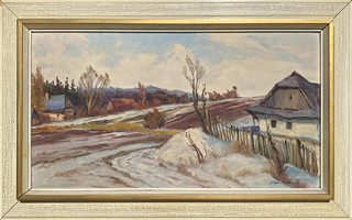 Karel Holec (1900 - 1968) - Tání za vsí