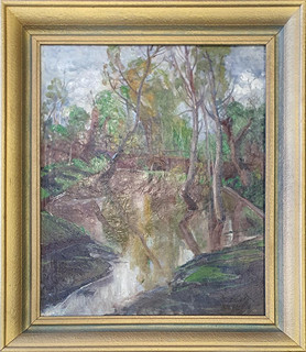 Vojtěch Erdélyi (1891 - 1955) - Krajina s můstkem