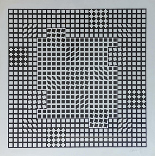 Victor Vasarely (1906 - 1997) - Bez názvu (velký formát)
