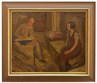 Franz Gruss (1891 - 1975) - Ve světnici