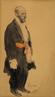 Naske František Xaver (1884 - 1959) - Muž s cilindrem