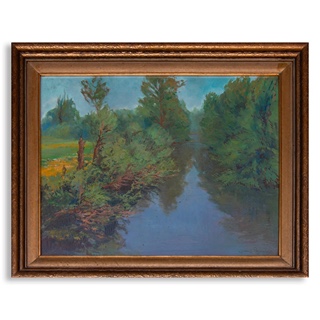 Janeček Pardubský Alois (1894 -1974) - Partie od Labe